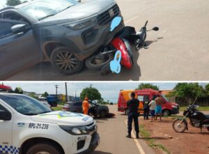 Feriado em Rolim de Moura é marcado dois acidentes de transito no período da manhã