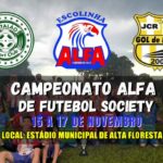 Campeonato Alfa de Futebol Society promete agitar Alta Floresta D’Oeste neste fim de semana